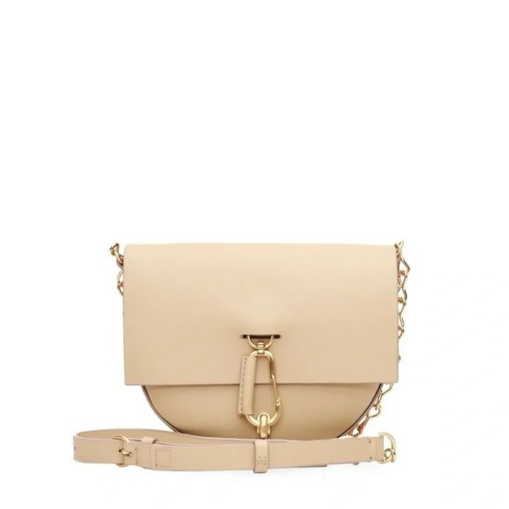 ZAC Zac Posen Belay Mini Leather Saddle Crossbody Bag - Picture 1 of 9